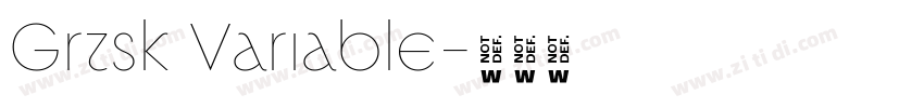 Grtsk Variable字体转换